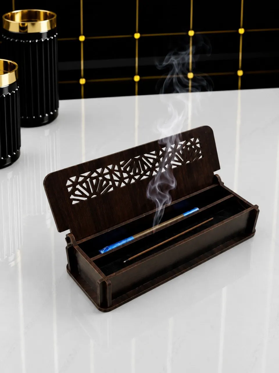 مبخرة أصيل – مبخرة أعواد ند مع تخزين 30 عود 6 مبخرة أعواد ند مع تخزين – مبخرة أصيل