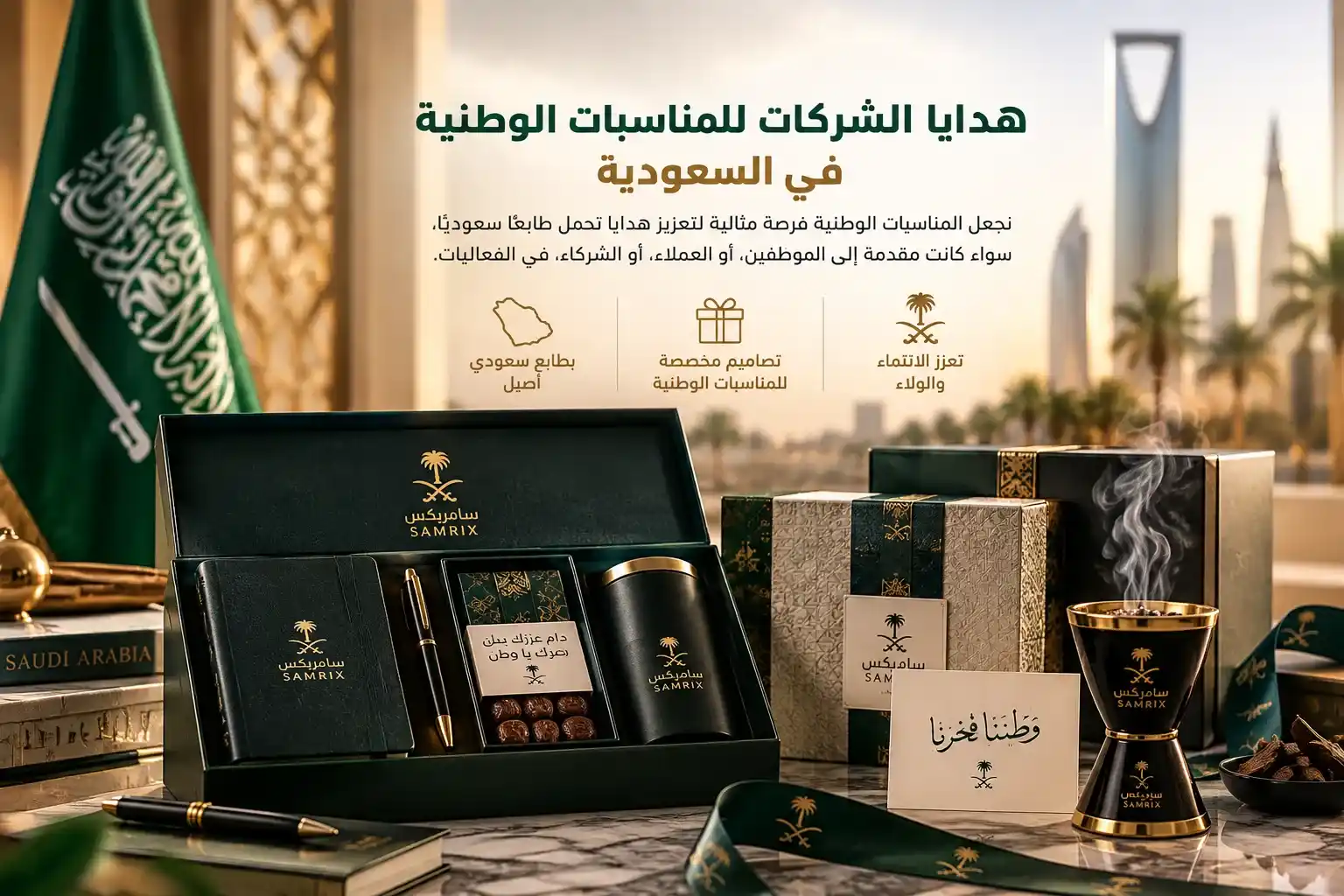 هدايا شركات للمناسبات الوطنية السعودية